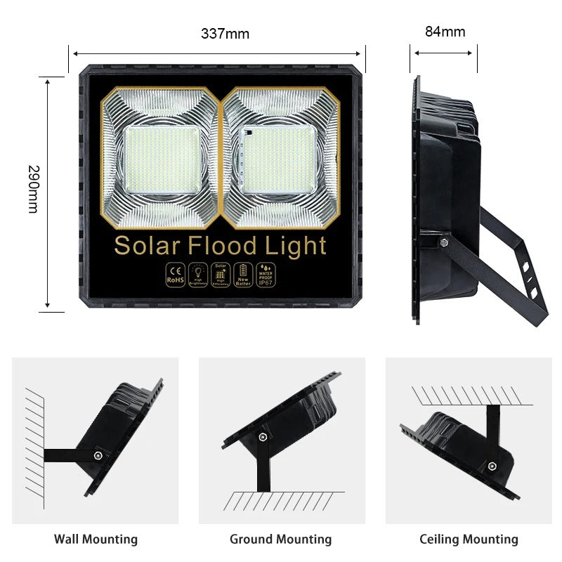 100W Solar LED Flood Light